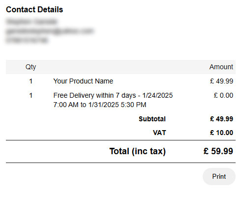 Umbraco Ecommerce Order Placed Widget