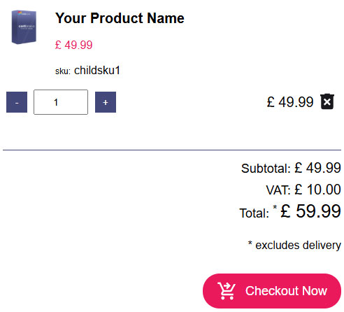 Umbraco Ecommerce Plugin Basket Widget