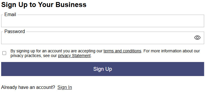 Umbraco Biometric Sign Up Biobraco Widget