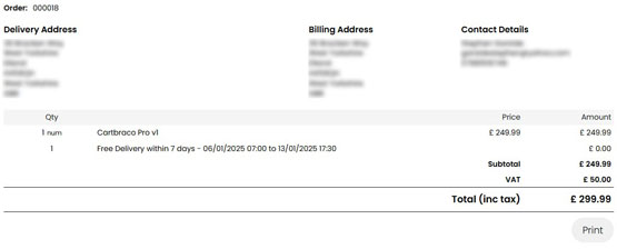 Cartbraco Umbraco Ecommerce Order Confirmation Widget
